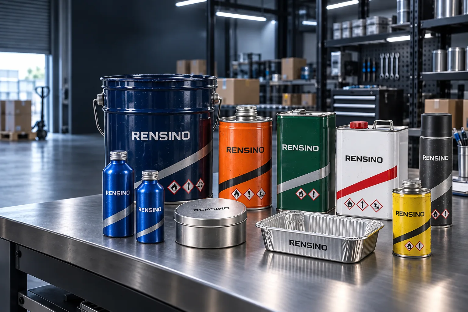 Custom Rensino industrial and specialty metal packaging