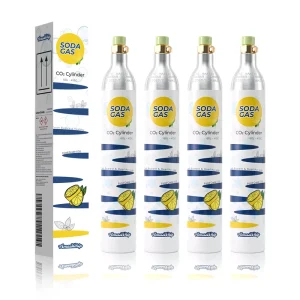 0.6L Aluminum CO2 Gas Cylinder DOT TPED 425G for Soda Machines