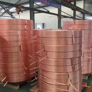 1/4 1/2 3/8 5/8 Inch Copper Tube 0.6mm 0.7mm 0.8mm 1mm Copper Pipe Coil for Air Conditioner