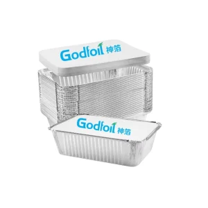 1.5lb 24oz 7×5 Inch Square Aluminum Foil Container Pan for Buffet and Catering