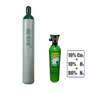 10% CO2 + 10% H2 + 80% N2 Trimix Mixed Gas Cylinder for Solar Energy Industry