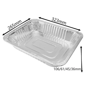 10 Pack 10+10 Pack Aluminum Foil Containers, 9 x 13in, BBQ Buffet Chafing Dish, Half-Size Tray