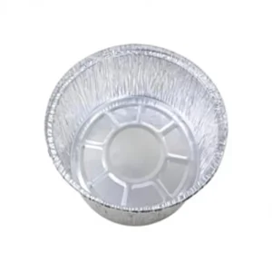 1000ml Round Aluminum Foil Container 195x57mm Disposable Deep Baking Pan with Lid for Roasting Soup Takeout Kitchen