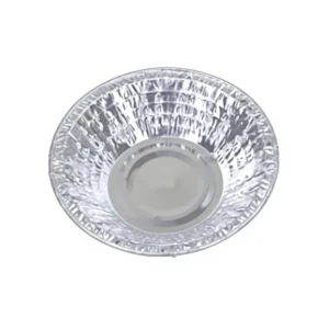 100ml 113mm Round Aluminum Foil Container Disposable Heavy Duty Small Baking Pan with Lid for Takeout Dessert Snack Sample BBQ