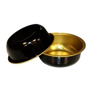 105ml Aluminum Foil Baking Bowl with Plastic Lid, Recyclable and Microwavable