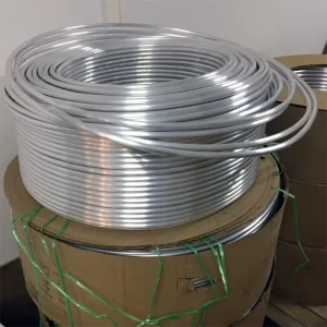 1060 Series Color-Coated Perforated Aluminum Coil Pipe for Air Conditioner and Refrigerator Cooling, Bending and Cutting