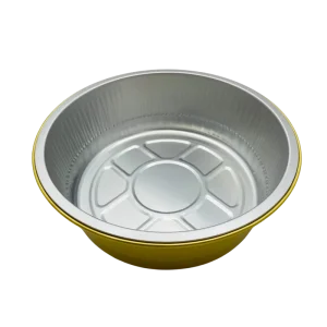 1130ml Eco-Friendly Food Grade Round Aluminum Foil Takeout Container with Multi-Type Lids