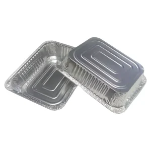 12.5 x 10in Aluminum Foil Food Container, 323 x 263 x 64mm, 3500ml, Large Capacity, Disposable, Oven-Safe, Recyclable, Food Grade