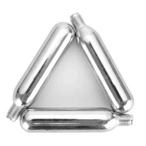 12g Non-Threaded Refillable CO2 Cartridge Gas Cylinder for Airsoft Pistol, BB Gun, and Paintball