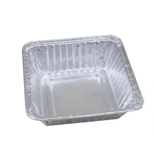 150ml 90x90mm Square Disposable Aluminum Foil Baking Cup Pudding Cup Mousse Container with Lid for Dessert Bakery Party