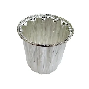 170ml Round Mini Disposable Deep Cylinder Aluminum Foil Cup with Lid for Pudding Dessert and Drinks, 50x70mm