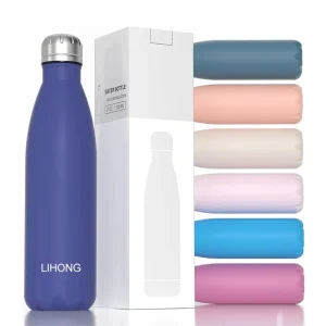 17oz 500ml Insulated Stainless Steel Water Bottles Thermal Sports Tumblers Drinking Bottle for Kids Gym Travel BPA Free Keeps