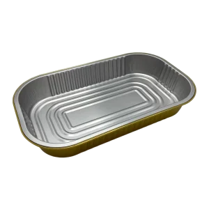 1800ml Eco-Friendly Food-Grade Rectangular Aluminum Foil Takeout Container with Multiple Lid Options