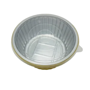 180ml Eco-Friendly Food-Grade Round Aluminum Foil Takeout Container with Multiple Lid Options