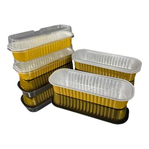 200 mL Small Aluminum Foil Container Food Disposable Baking Pan for Fast Food Chain