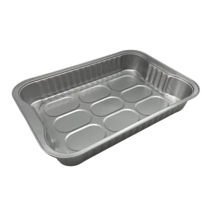 2000ml Eco-Friendly Food-Grade Rectangular Aluminum Foil Takeout Container with Multiple Lid Options