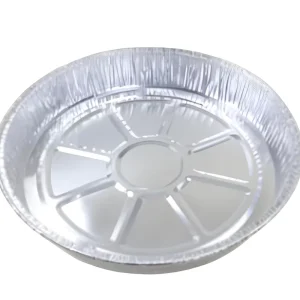 230mmx34mm Round Shape Aluminum Foil Container Large Size for Oven BBQ Baking Takeaway Food Airline Family Party Food Turcky Pie