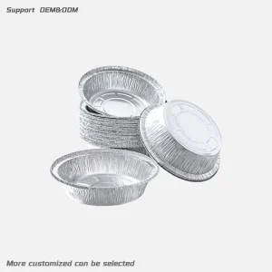 24oz 7-Inch Round Disposable Aluminum Foil Container with PP Lid