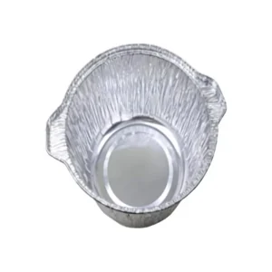 252x218x96mm 2200ml Round Aluminum Foil Container Customized with Lid for Baking BBQ Airline Takeaway Food Dinner Party Outdoor