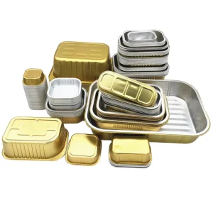 260-1750 ml Disposable Aluminum Foil Catering Tray with Plastic Lid