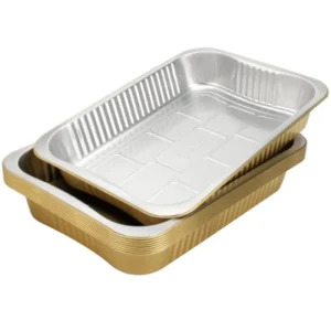 264mm Smoothwall Aluminum Foil Container for Restaurant Takeout and Delivery, Leak-Proof