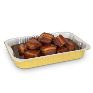2700ML Rectangle Freezer and Oven Safe Food Grade Disposable Containers with PP Foil Lid