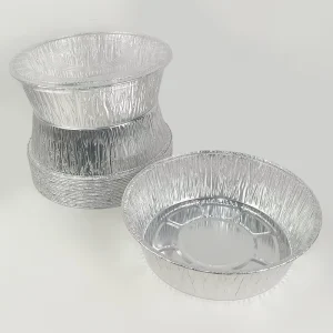 2750ml Round Foil Bowl With Lid Disposable Aluminum Takeout Container for BBQ Grilling Baking Catering Food Packaging