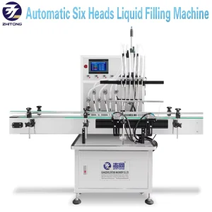 3 4 6 Nozzles Automatic Liquid Filling Machine for Beverage & Cosmetic Bottles Cans High Precision Sealing Line