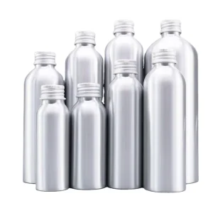 30ml 50ml 100ml 120ml 150ml 200ml 250ml 300ml 500ml Aluminium Bottle with Metal Silver Screw Cap