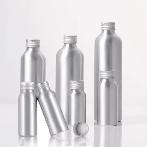 30ml 50ml 60ml 80ml 150ml 200ml 50ml 100ml 120ml 250ml Aluminum Bottles With Silver Metal Cap Lid Aluminum Screw Bottle