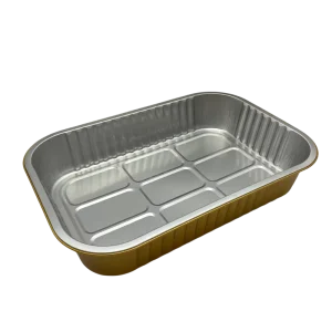 3500ml Eco-Friendly Food-Grade Rectangular Aluminum Foil Takeout Container with Multiple Lid Options