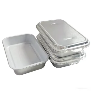 370 mL Oblong Airline Aluminum Foil Disposable High-Temperature-Resistant Microwave-Safe Food Grade Container