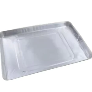 3700ml 460x325x33mm Large Shallow Aluminum Foil Pan Container Disposable Tray with Lid for Catering BBQ Turkey Baking Party Food