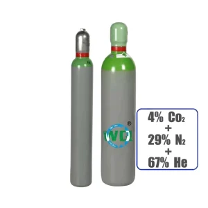 4% CO2 + 29% N2 + 67% He Ternary Mixed Gas Cylinder for Carbon Dioxide Laser Device