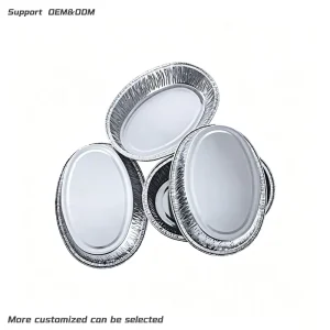 4200ml Oval Aluminum Foil Food Container Oven Safe Recyclable Pan for Commercial Catering and Parties