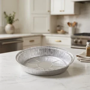 4500ml 362mm Round Aluminum Foil Container Disposable Heavy Roasting Pan with Lid for Commercial Kitchen Buffet Wedding Baking