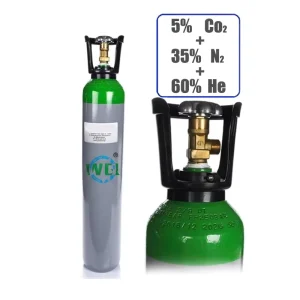 5% CO2 + 35% N2 + 60% He Ternary Mixed Gas Cylinder for Laser Applications