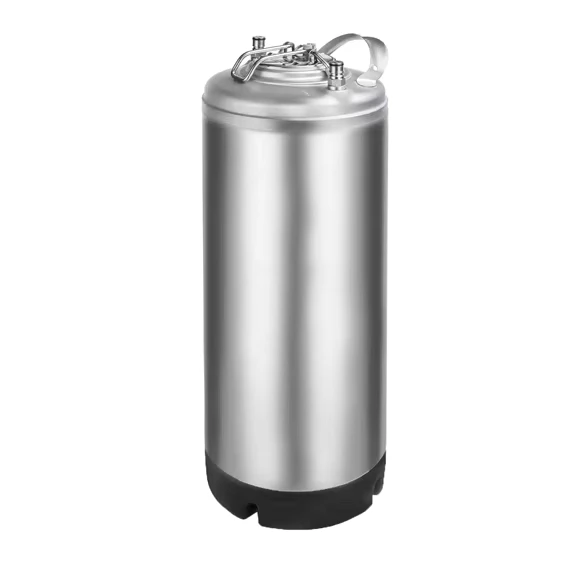 5 Gallon Ball Lock Stainless Steel Beer Keg with Single Handle for Draft Homebrew and Craft Beer NSF Certified