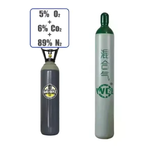 5% O2 + 6% CO2 + 89% N2 Ternary Mixed Gas Cylinder for Industrial Welding and Cutting