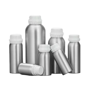 500ML 1L Aluminium Bottle Liquid Reagent Chemical Bottle with Inner Lid Seal 50ml 250ml Custom Metal Perfume Package Bottle