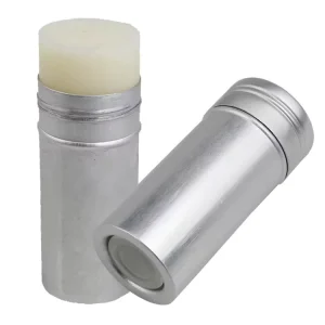50g Portable Metal Aluminum Wax Stick Tube for Cosmetic Hair Wax Packing OEM Brand D36mm*H67mm