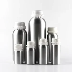 50ml 100ML 150ML 200ml 250ML 300ML 500ml 1000ml Empty Silver Metal Aluminum Bottle With Plastic Anti theft Cap