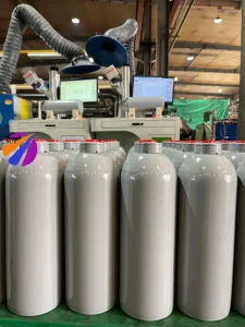 5L 8L 10L 20L 40L 50L Industrial Seamless Aluminum Specialty Gas Cylinder