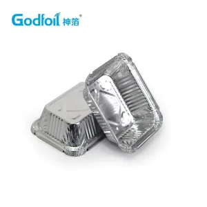 5×4 Inch Small Aluminum Foil Container 8.5 Oz Mini Food Trays for Airline Snack Catering Disposable Tin Pans