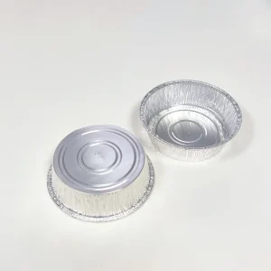 6-Inch 600ml Microwave-Safe Disposable Aluminum Foil Food Container with Lid