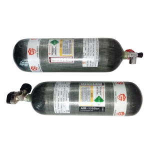 6.8L 300bar Oxygen Carbon Fiber Wrapped Scuba Tank Gas Cylinder for Diving No Valve Included