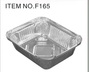 600 mL Food-Grade PP Plastic Lid Pulp-Molded Rectangular Aluminum Foil Container for Baking
