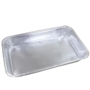 600ml 210x127x32mm Heavy Duty Rectangular Aluminum Foil Baking Pan with Lid for Meal Prep and Takeout