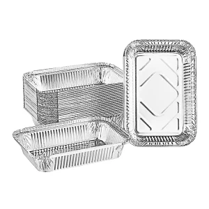 600ml Disposable Aluminum Foil Lunch Container with Foil Lid