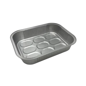 600ml Eco-Friendly Food Grade Containers with Aluminum Foil Plastic Lids for Takeout & Baking